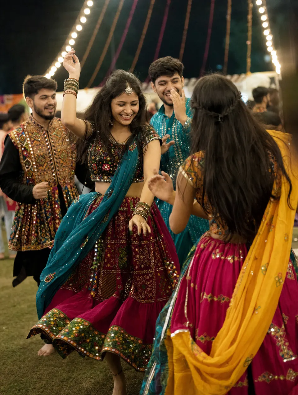 Find your Garba circle — illustrative Garba visual